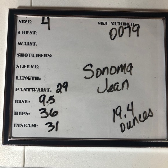 Sonoma Life & Style bootcut jeans Size 4 100% Cotton - Picture 9 of 9